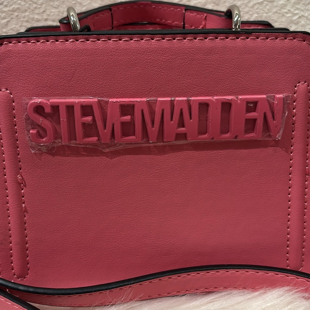 Steve Madden Bevelyn Mini Raspberry Satchel - Picture 2 of 15